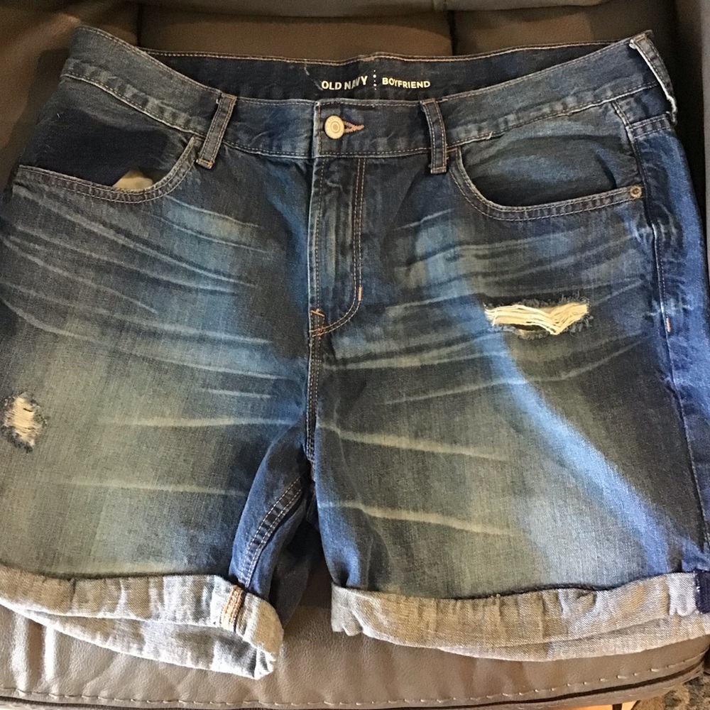 Old Navy Women's Distressed Blue Jean Shorts